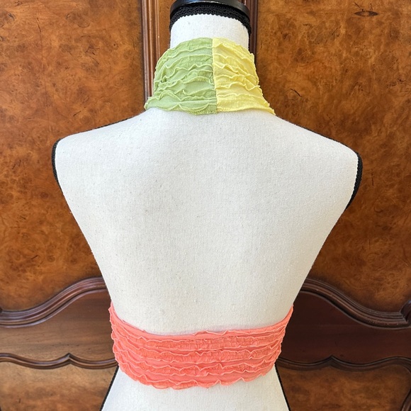 SHEIN Colorful Ruffled Halter Top - Picture 11 of 15